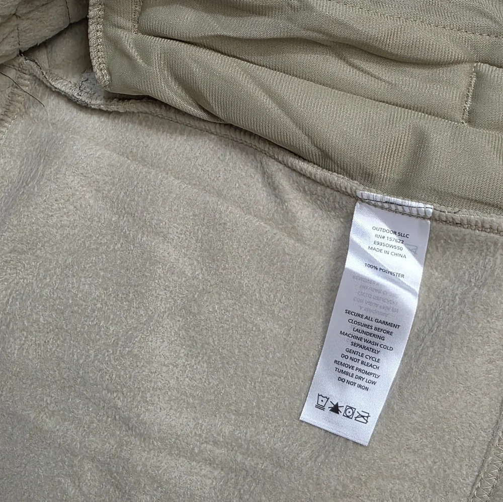 Eddie Bauer Polar Fleece  Quilted Fleece Front Zip Jacket  Size Latge 10-12